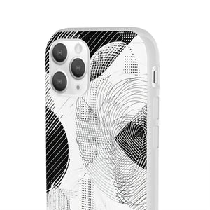 Monochrome Dynamics | Flexible Phone Case for iPhone