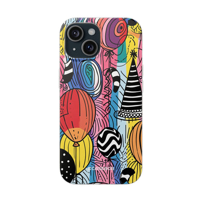 Vibrant Party Whimsy | Flexible Phone Case for iPhone