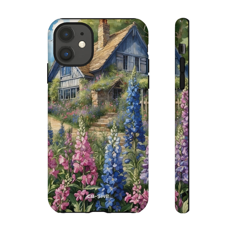 Cottage Surrounded Blossoms - iPhone Case