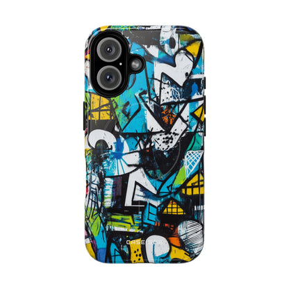 White Ripple Drift iPhone 16 Case - Tough+