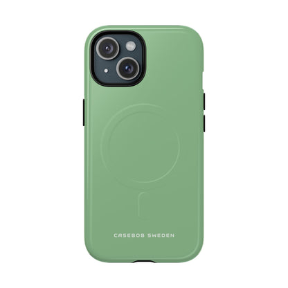 Dark Sea Green iPhone 15 | Tough+ Phone Case