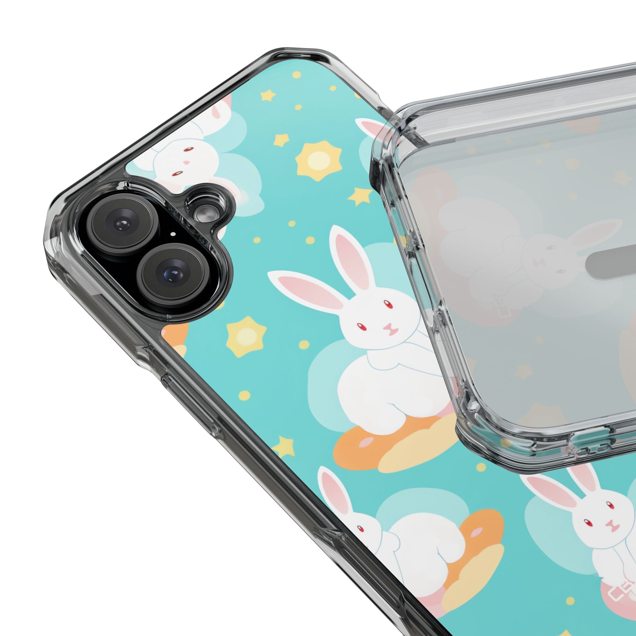 Bunnies Float Dreamily iPhone Case - Impact