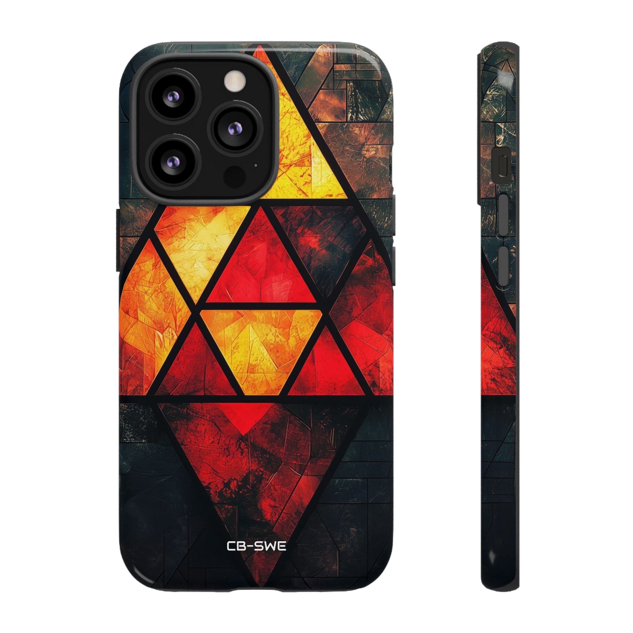 Triangles Illuminate Warmth - iPhone Case
