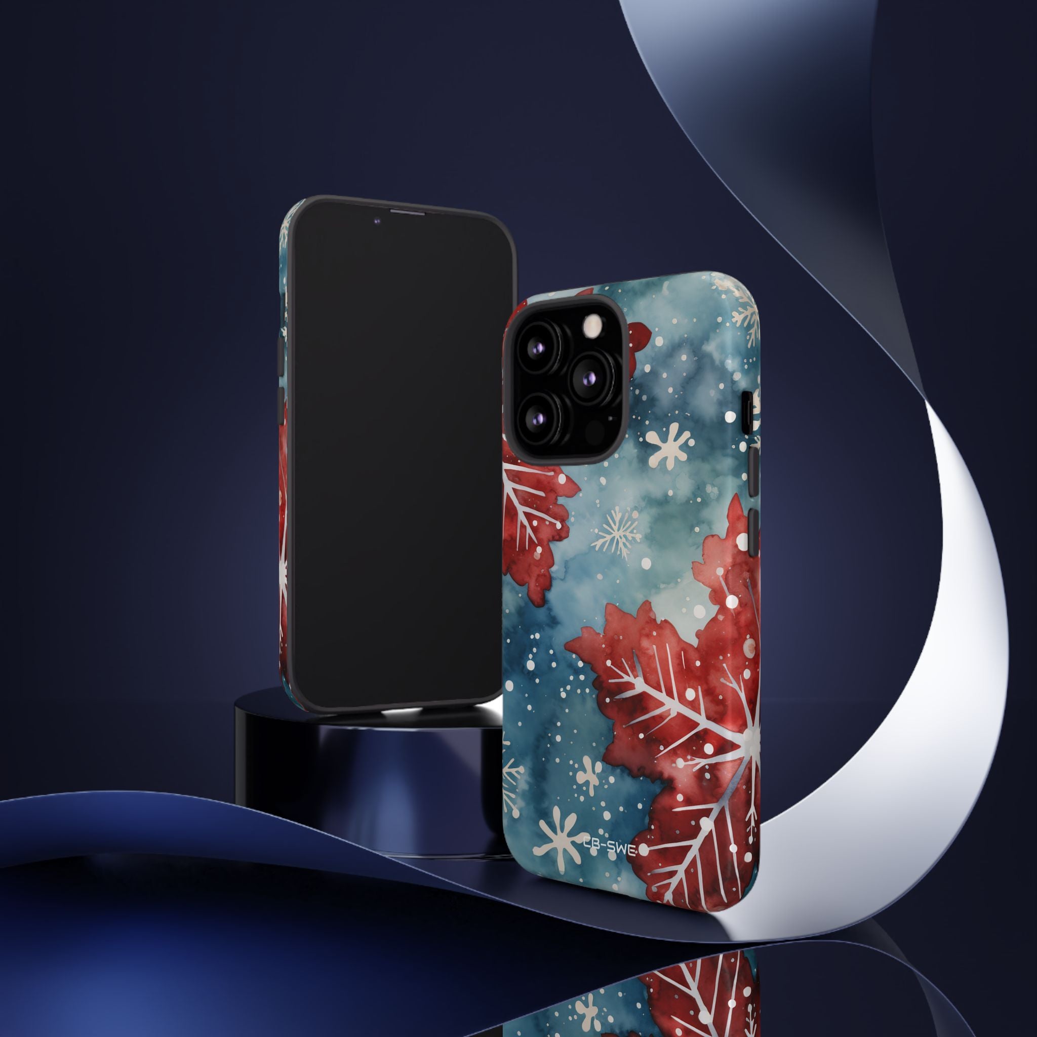 Winter Leaves Dance - iPhone Case