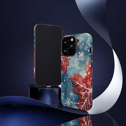 Winter Leaves Dance - iPhone Case