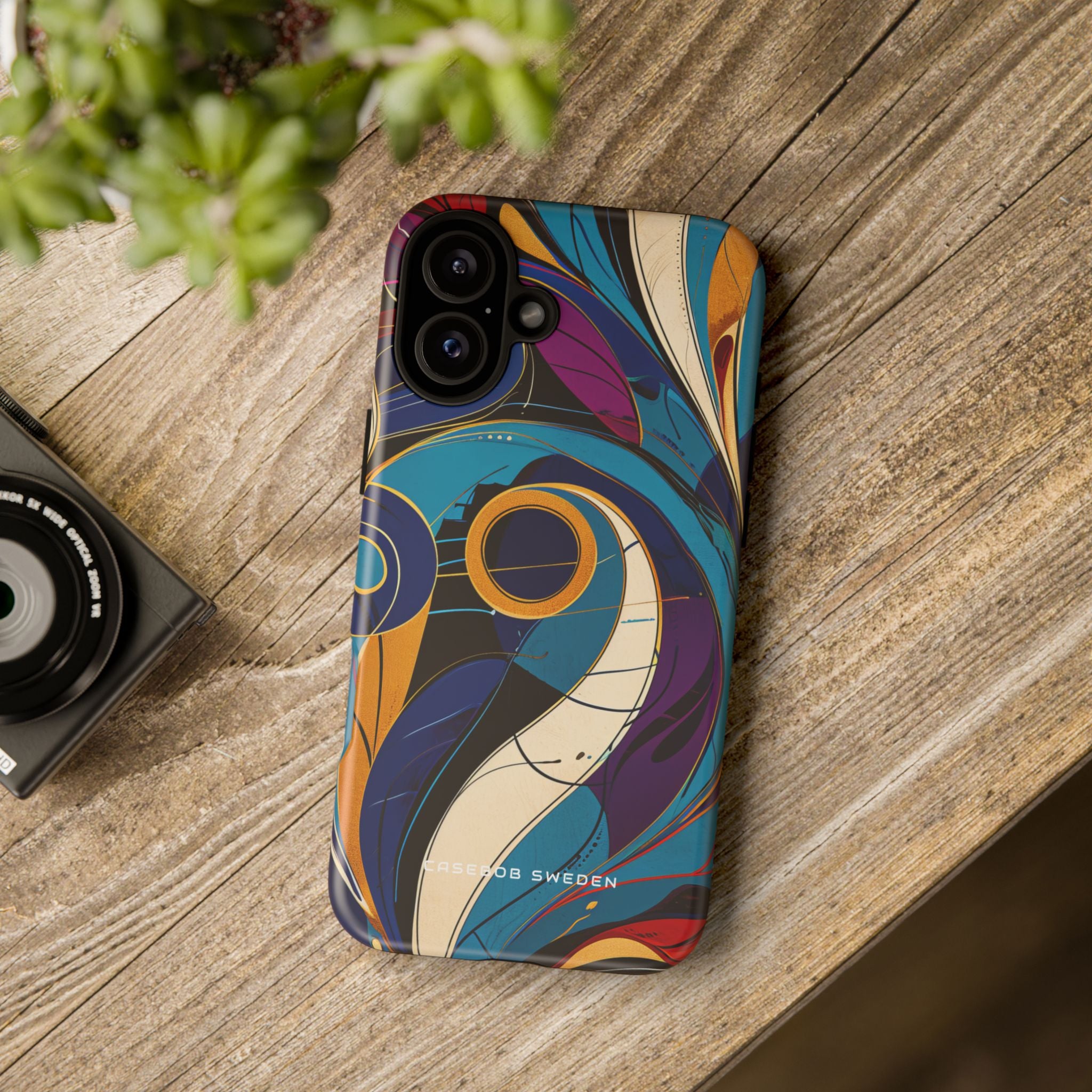 Vintage Vortex Harmony iPhone 16 - Tough Phone Case