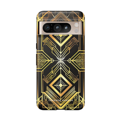 Golden Geometric Opulence Google Pixel 8 - Tough Phone Case