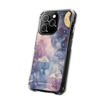 Dreamy Celestial Night - Clear Impact iPhone 14 Phone Case