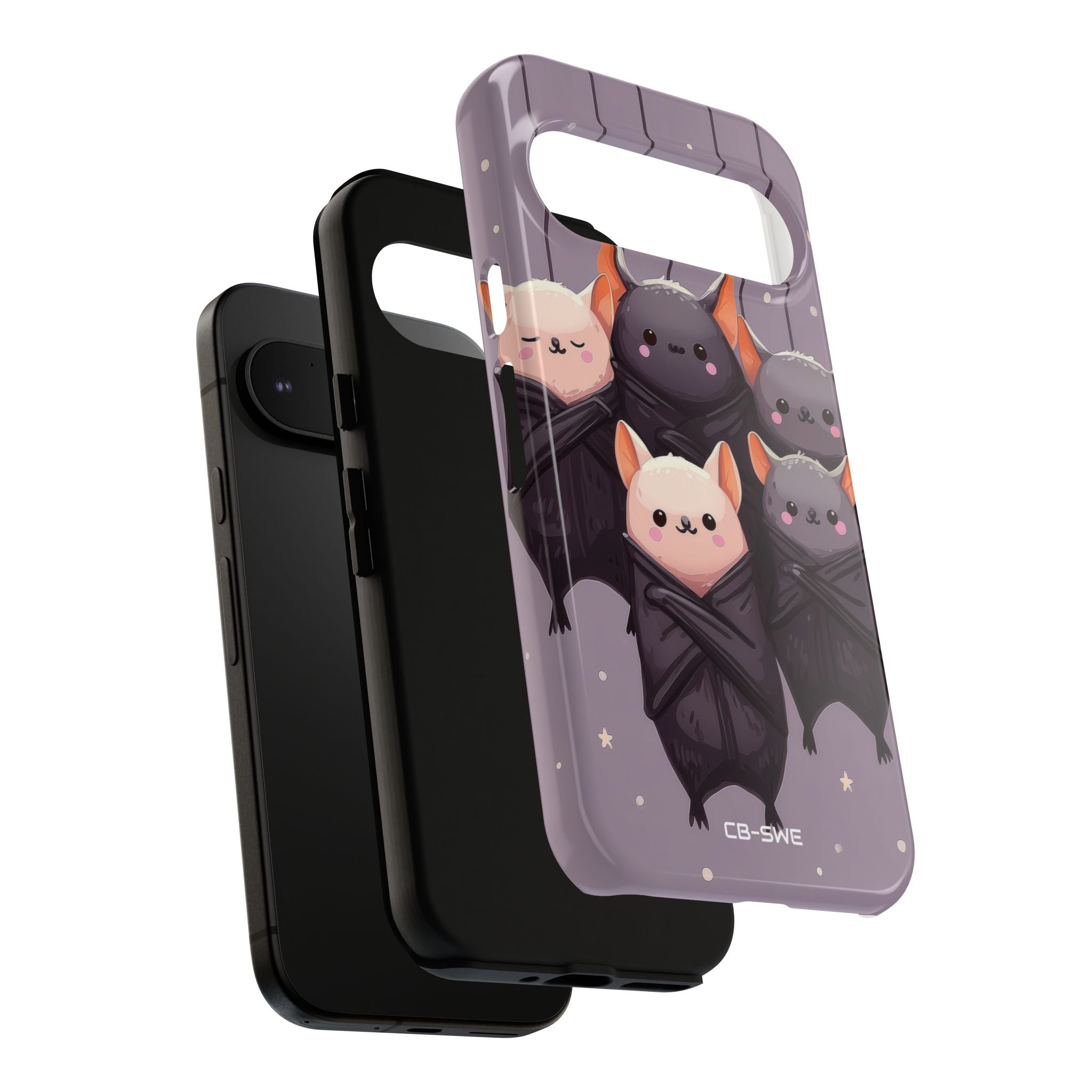 Playful Bats Hang - Google Pixel Case