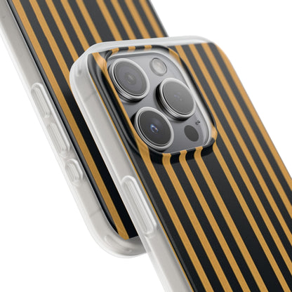 Golden Stripes iPhone 15 Pro Case - Soft
