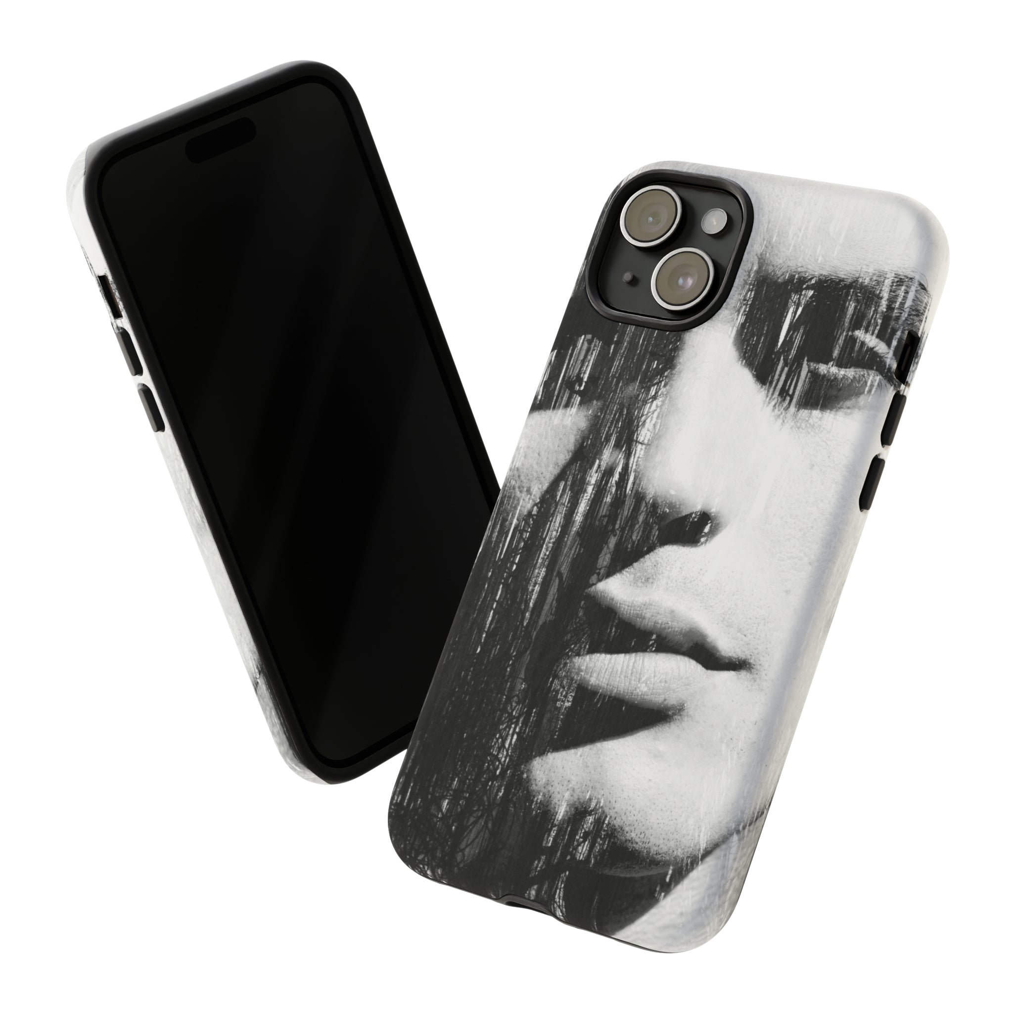 Black & White Pop Art - Protective Phone Case