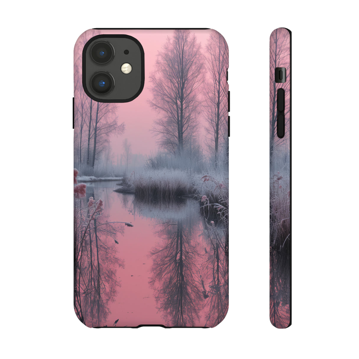 Pink Winter Lake Whisper - Protective Phone Case