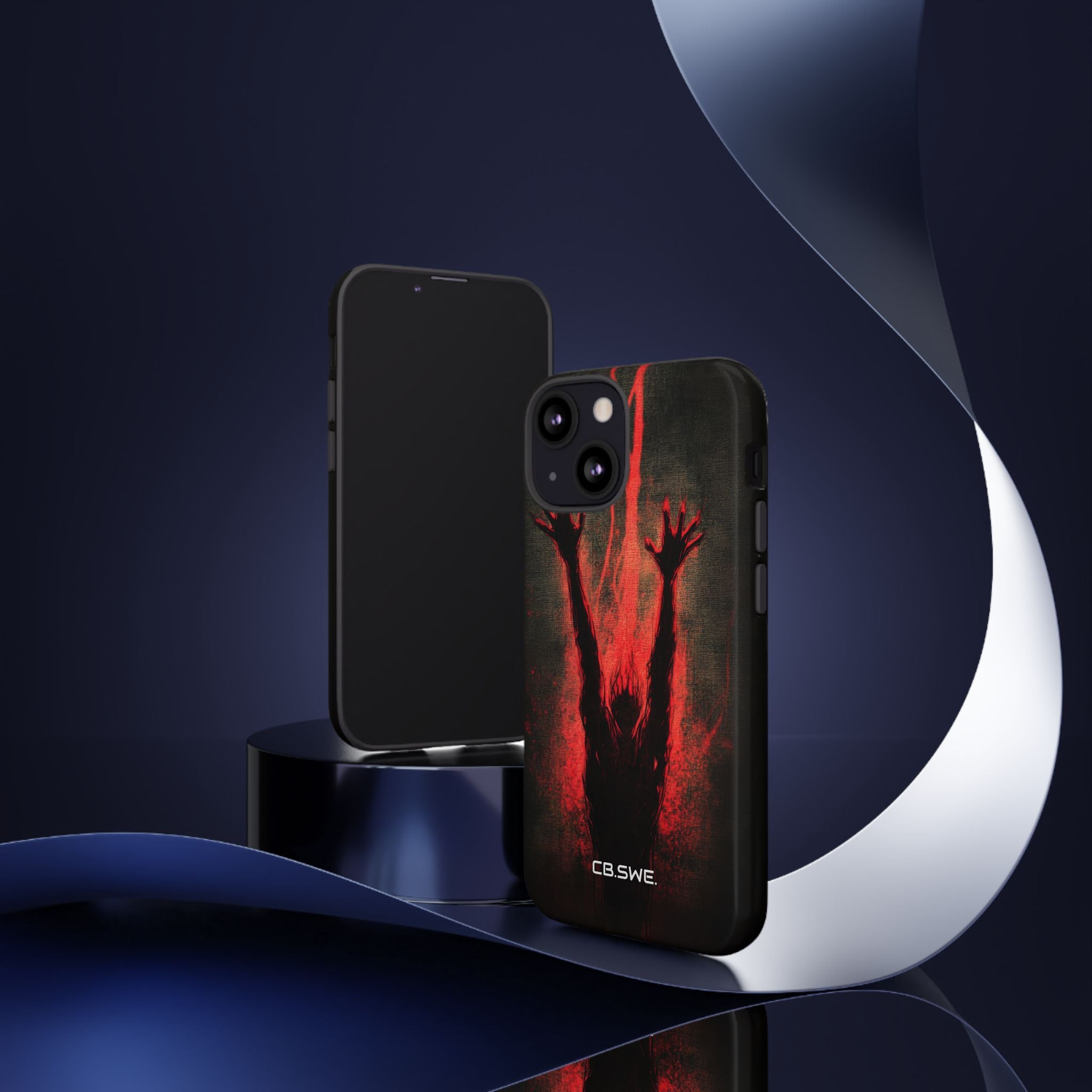Dark Red Reflective Demons Arms iPhone 13 - Tough