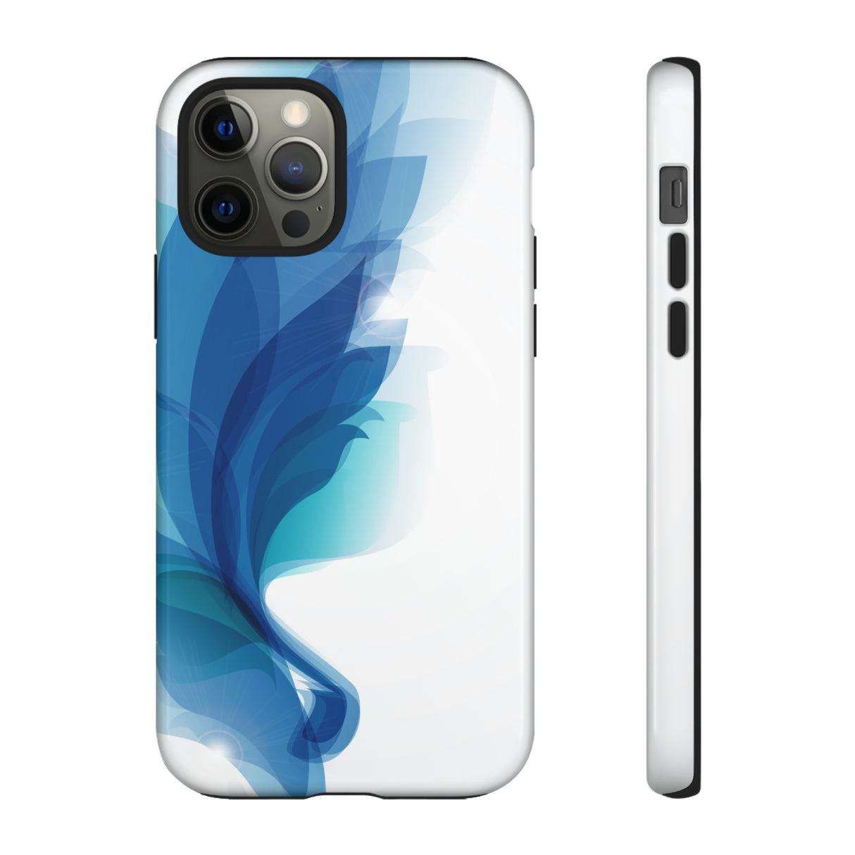 Blue Feathers - Protective Phone Case