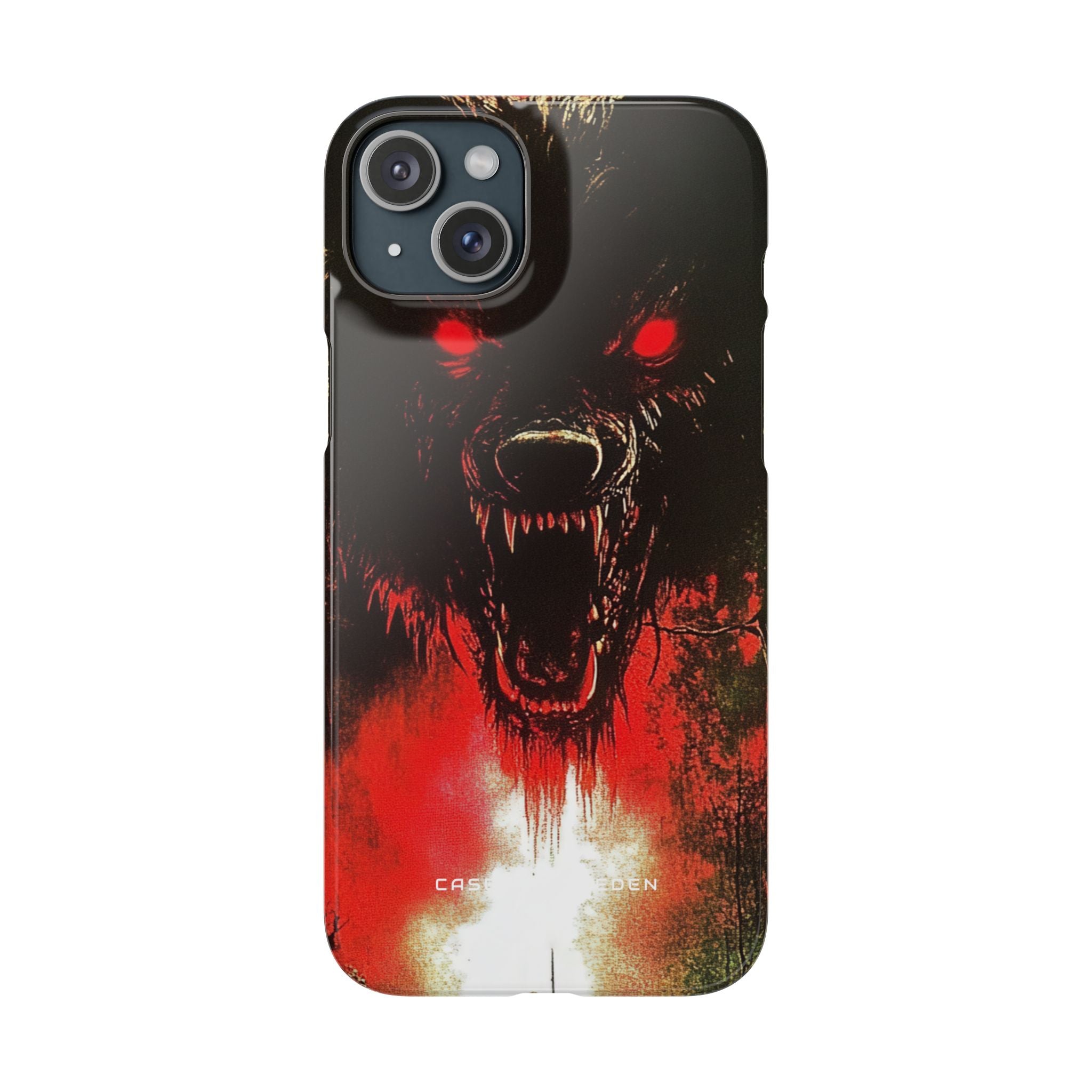 Bloodmoon Wolf's Lament iPhone 15 - Slim Phone Case