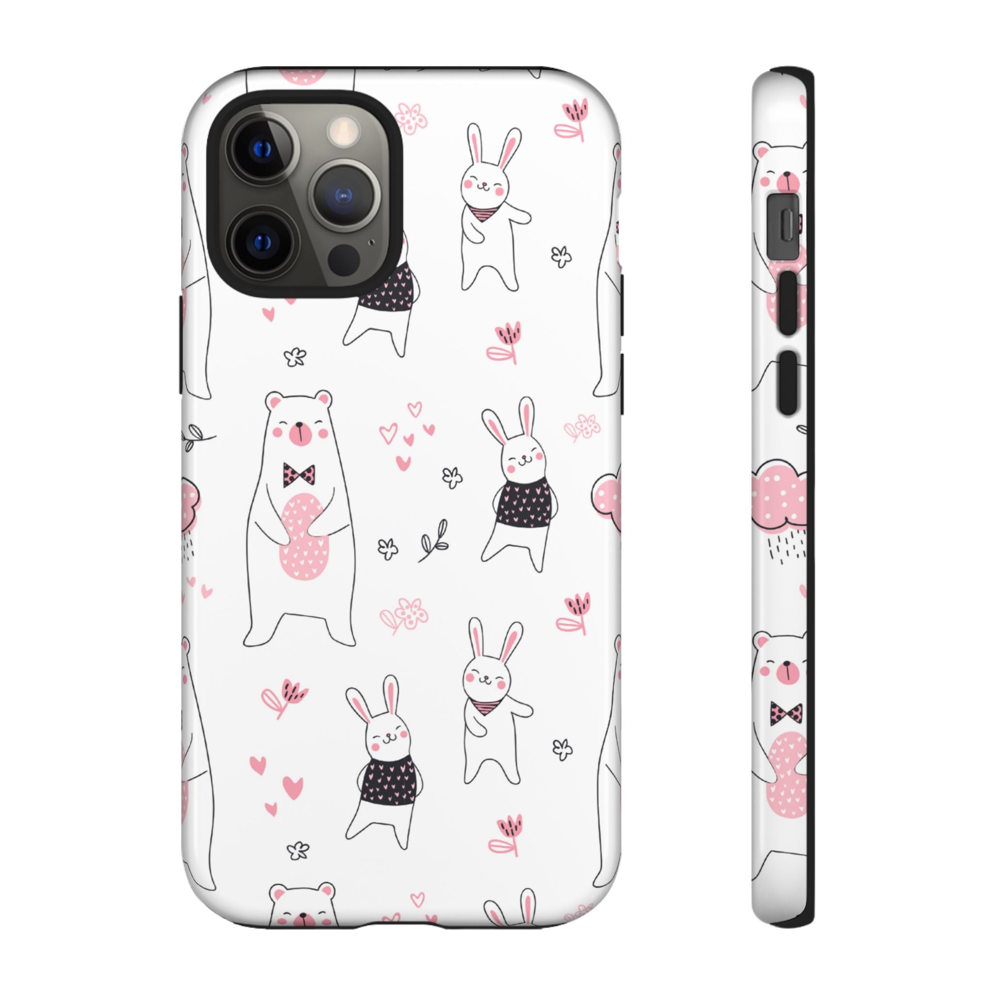 Bears Dance Playfully - iPhone Case