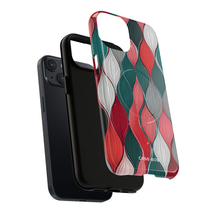 Leaf Cascade Teal iPhone 14 Case - Tough+