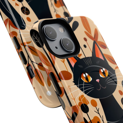 Black Cat Glow iPhone 14 Case - Tough+