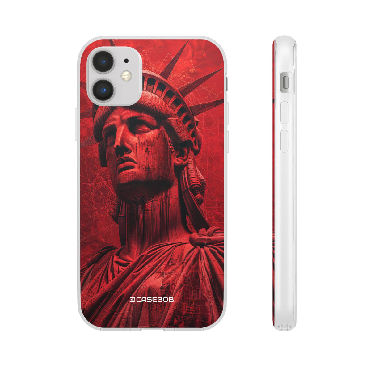 Red Liberty Revolution | Flexible Phone Case for iPhone