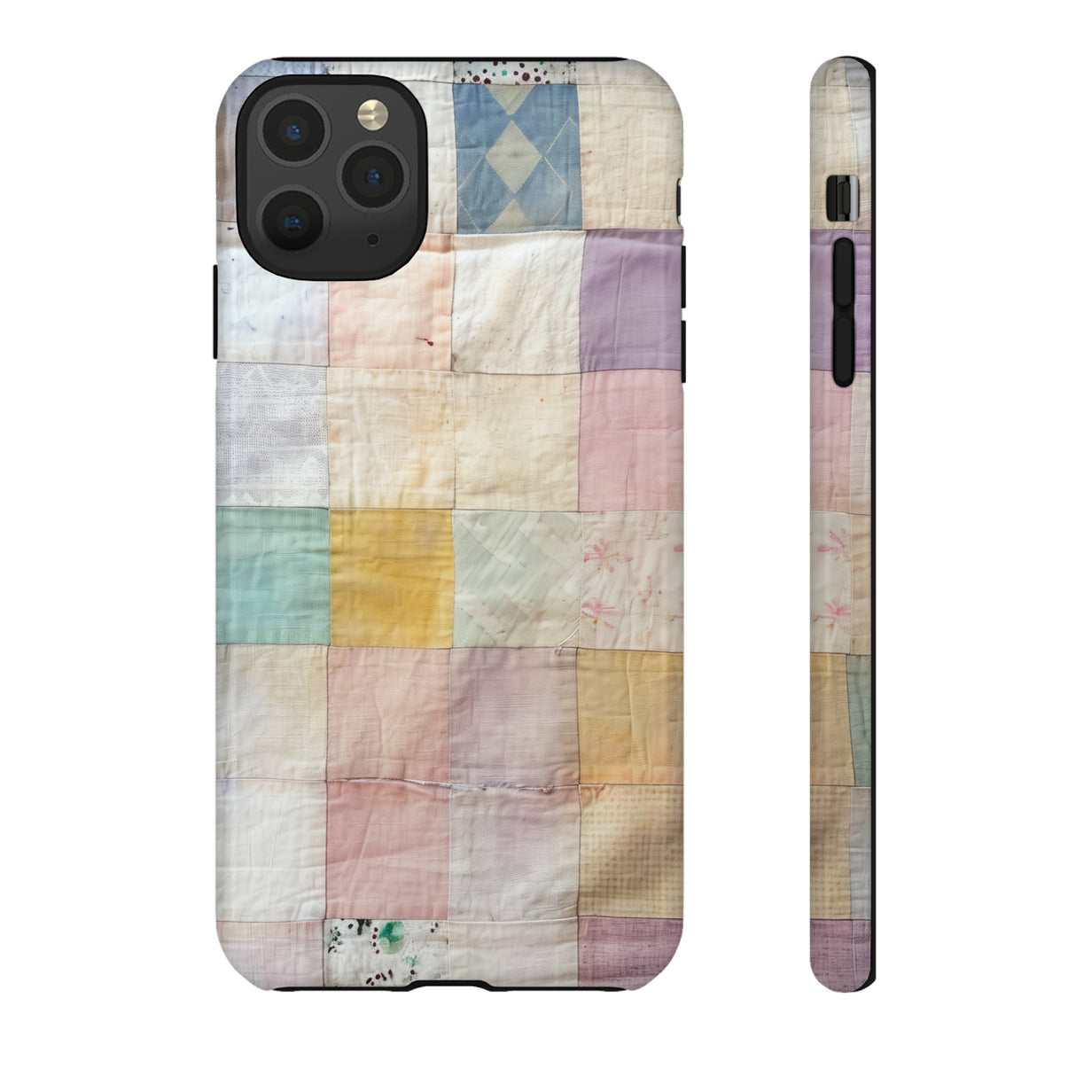 Pastel Quilt Patchwork - Protective Phone Case