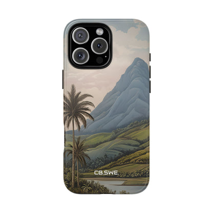 Tropical Serenity Landscape Palm Trees iPhone 16 - Tough