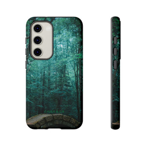 Mystical Forest with Stone Bridge - Protective Phone Case