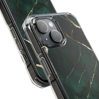 Emerald Veins Flow iPhone Case - Impact