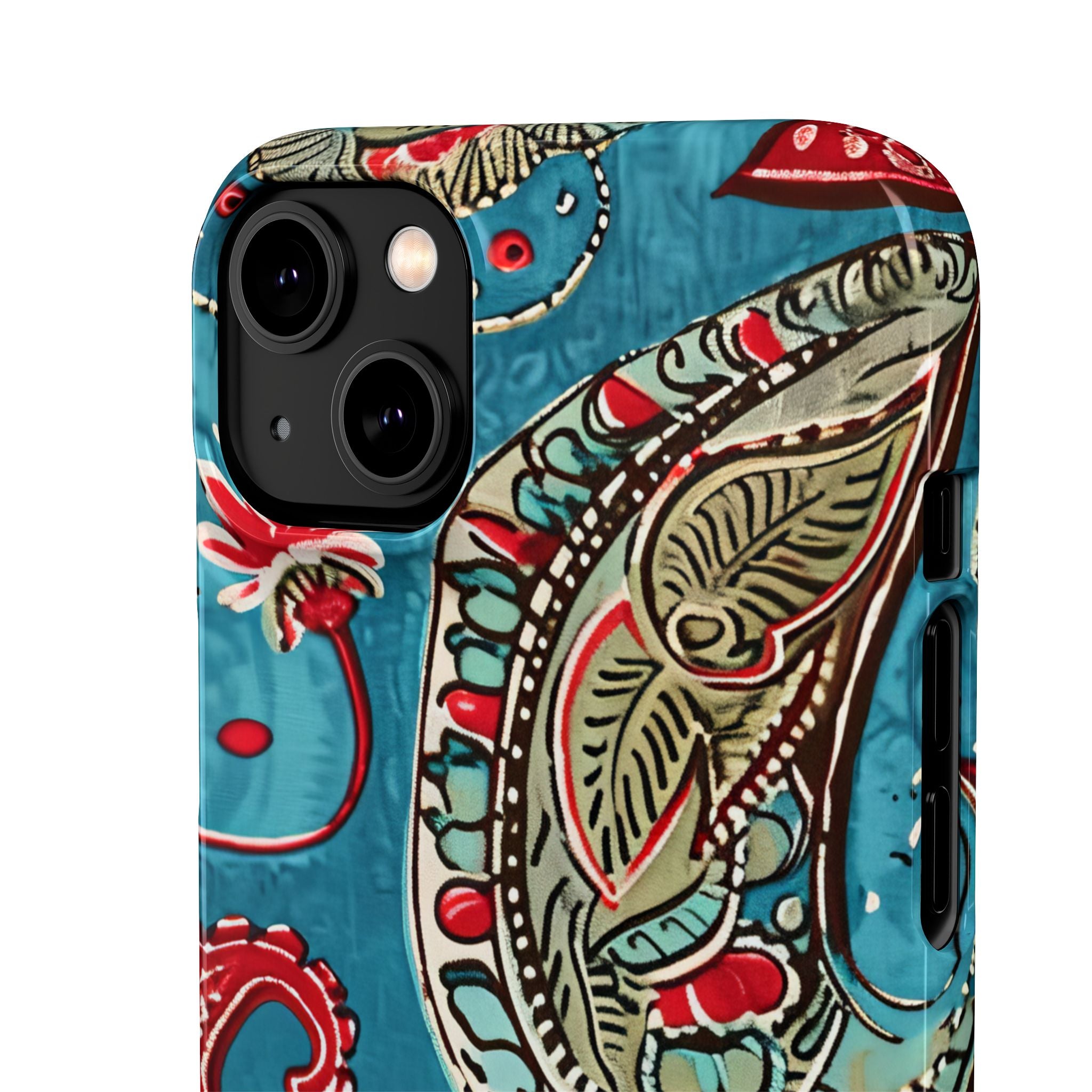 Vintage Paisley Elegance iPhone 14 - Slim Phone Case