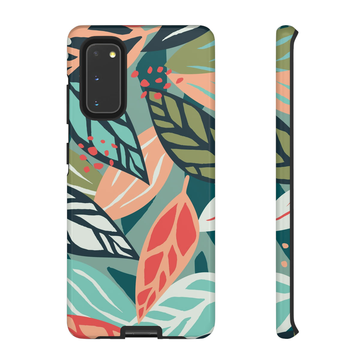 Mixed Tropical Leaf - Protective Phone Case