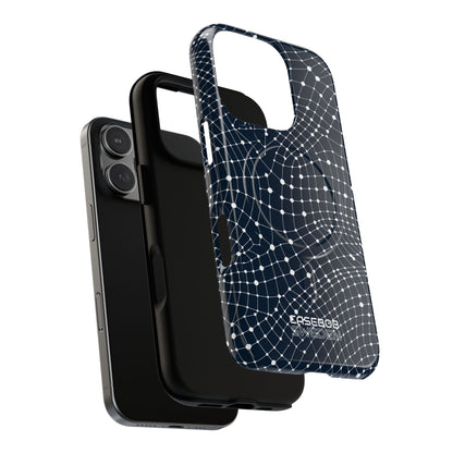 Warped Grid Web iPhone 16 - Tough+