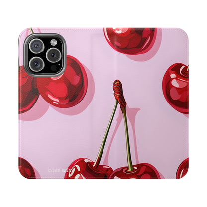 Glossy Cherry Glow - iPhone 16 Pro Case - Wallet