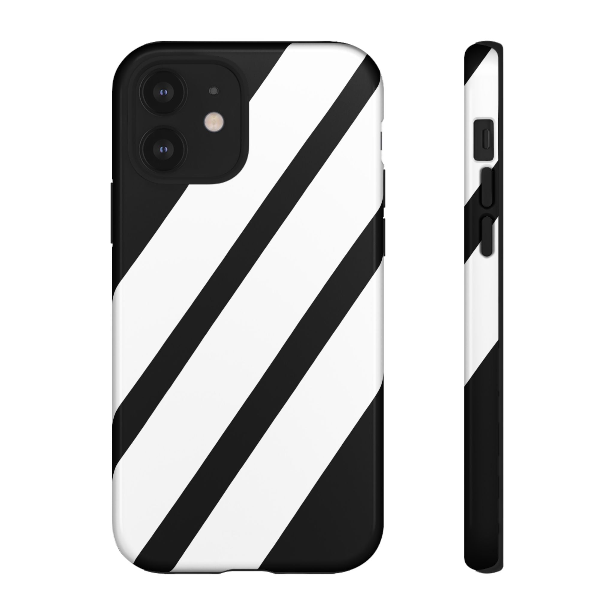 Monochrome Diagonal Symmetry - iPhone Case
