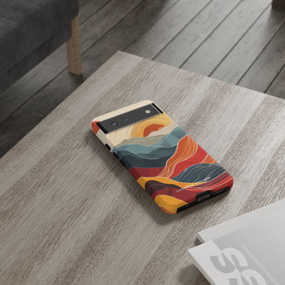 Harmonic Flow of Lines and Color Google Pixel 6 - Tough Phone Case