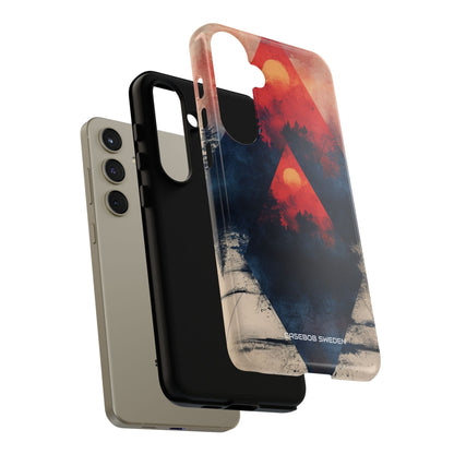 Red Sky Serenity - Tough Samsung S24 Phone Case