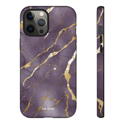 Golden Veins Flowing - iPhone Case
