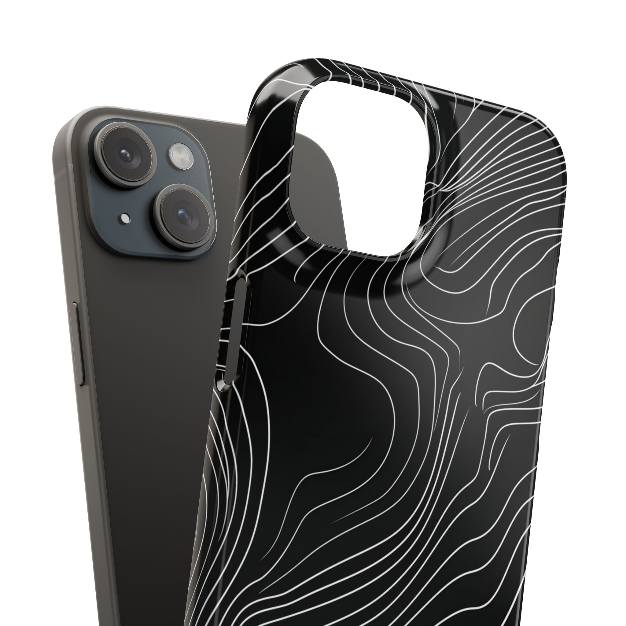 Contour Waveform Flow iPhone 15 - Slim Phone Case