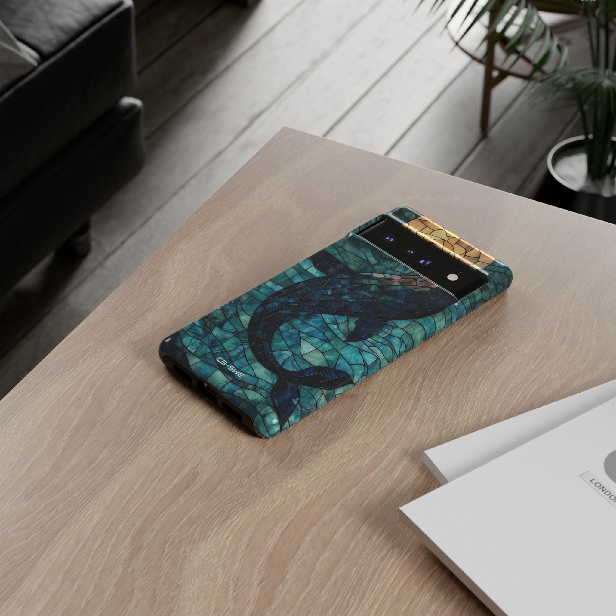 Whale Dives Upward - Google Pixel Case