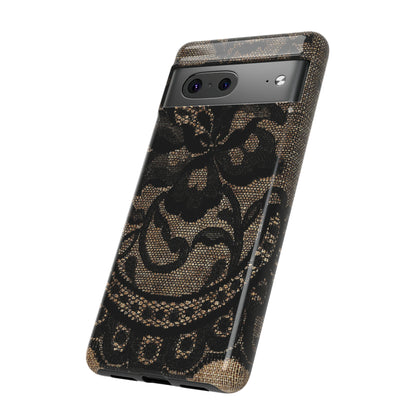 Broomrose Gothic Flower - Protective Phone Case