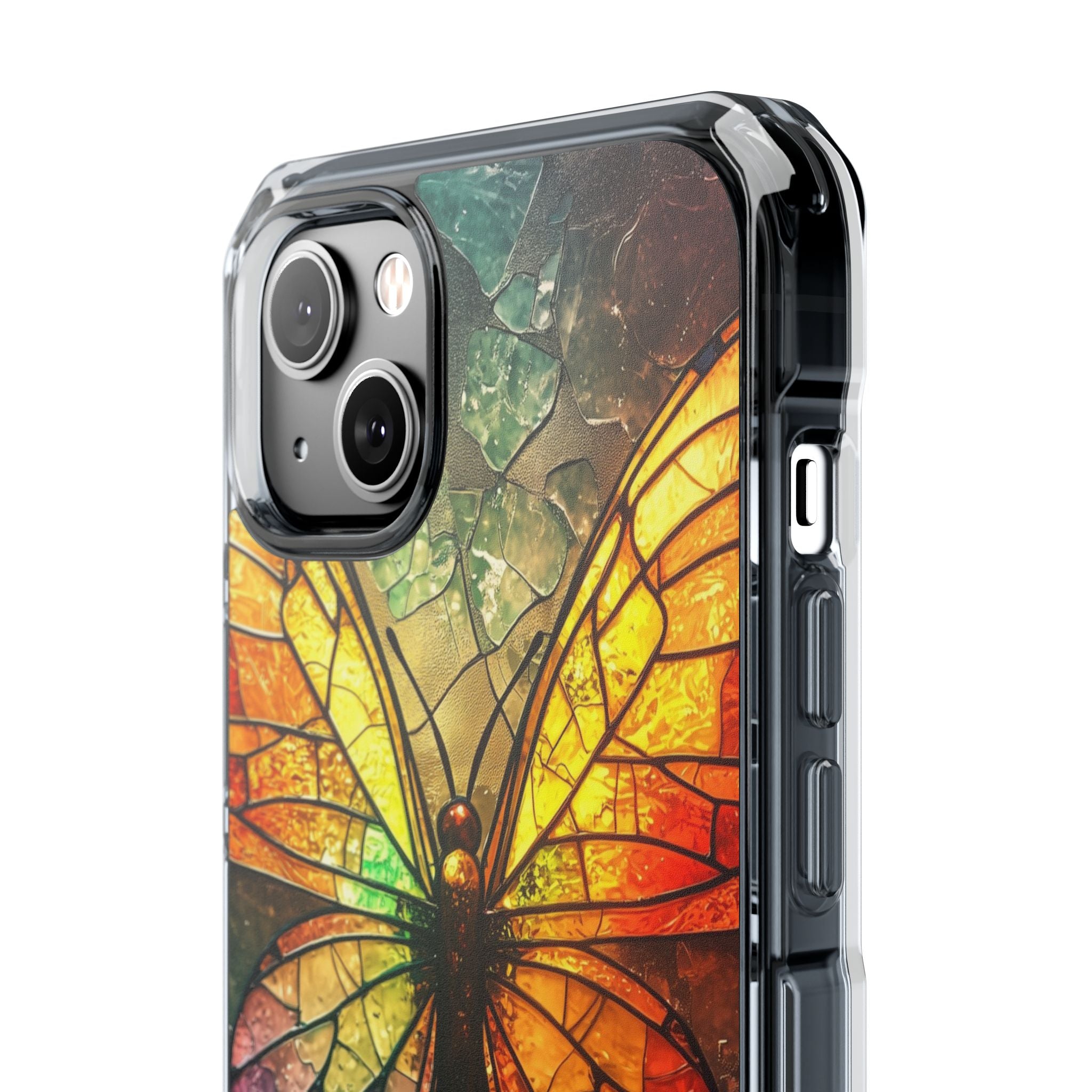 Stained Glass Butterfly iPhone 14 Plus Case - Impact