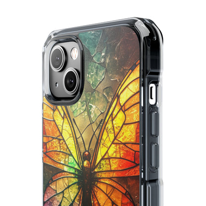 Stained Glass Butterfly iPhone 14 Plus Case - Impact