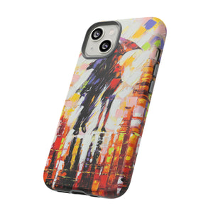 Oil Panting - Enamoured under Umbrella - Protective Phone Case