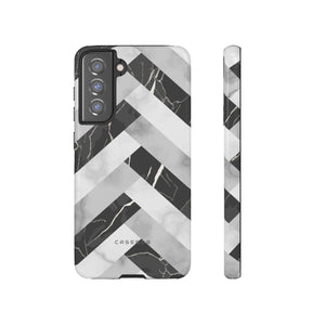 Grey Herringbone - Protective Phone Case