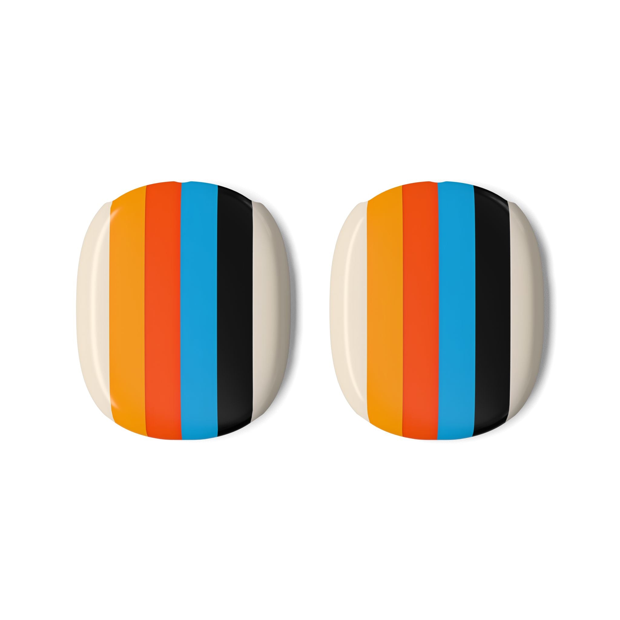 Sateenkaariraitoja beige - AirPod Max -suojakotelo