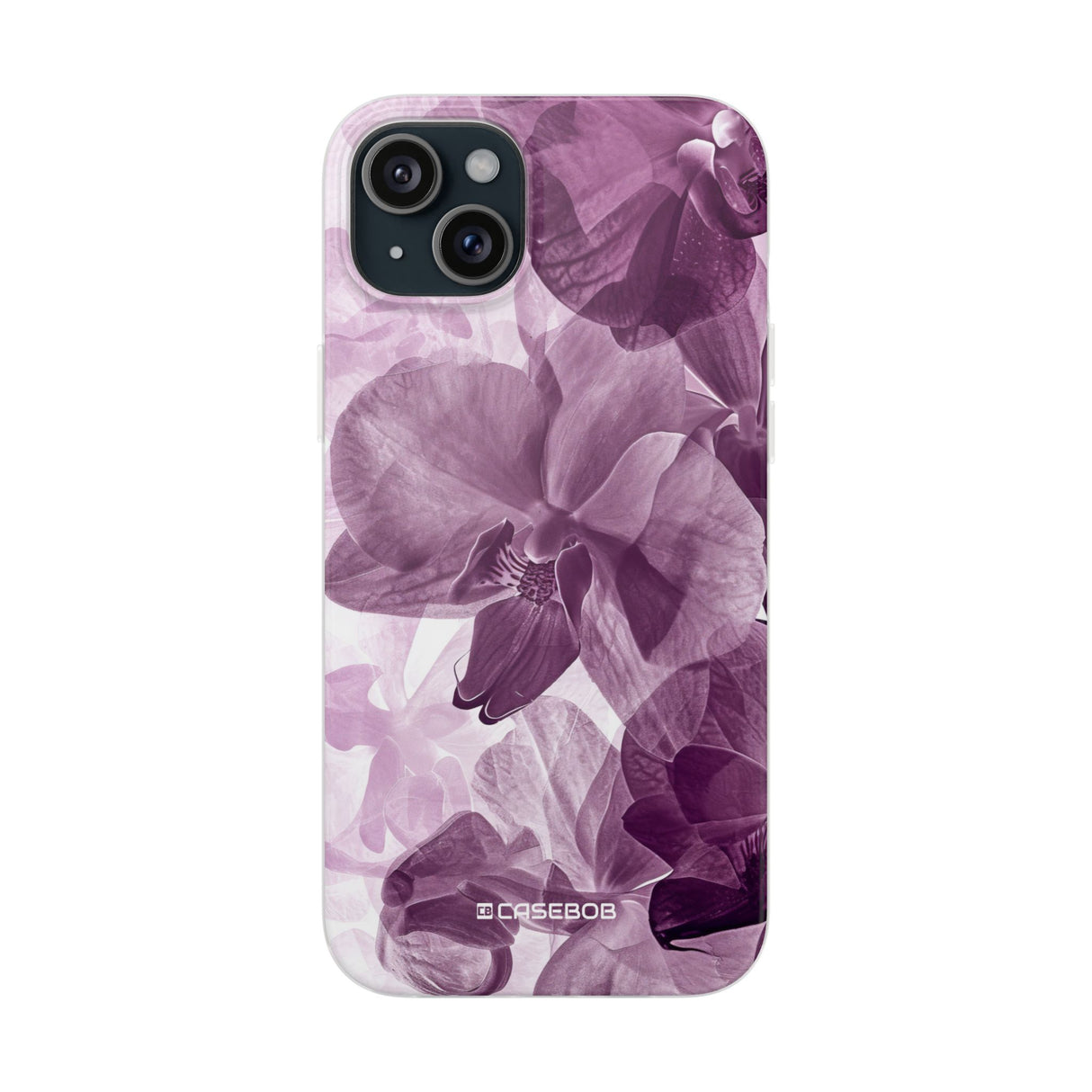 Strahlendes Orchideen-Design | Handyhülle für iPhone (flexible Hülle) 