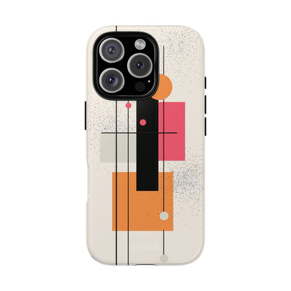 Shapes Dance Playfully - iPhone Case