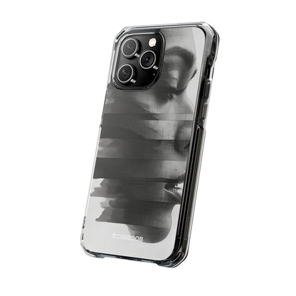 Abstract Glitch Portrait - Phone Case for iPhone