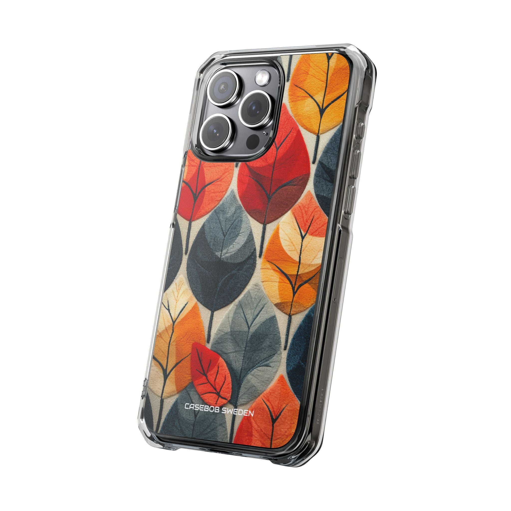 Autumn Leaf Design - Clear Impact iPhone 15 Phone Case