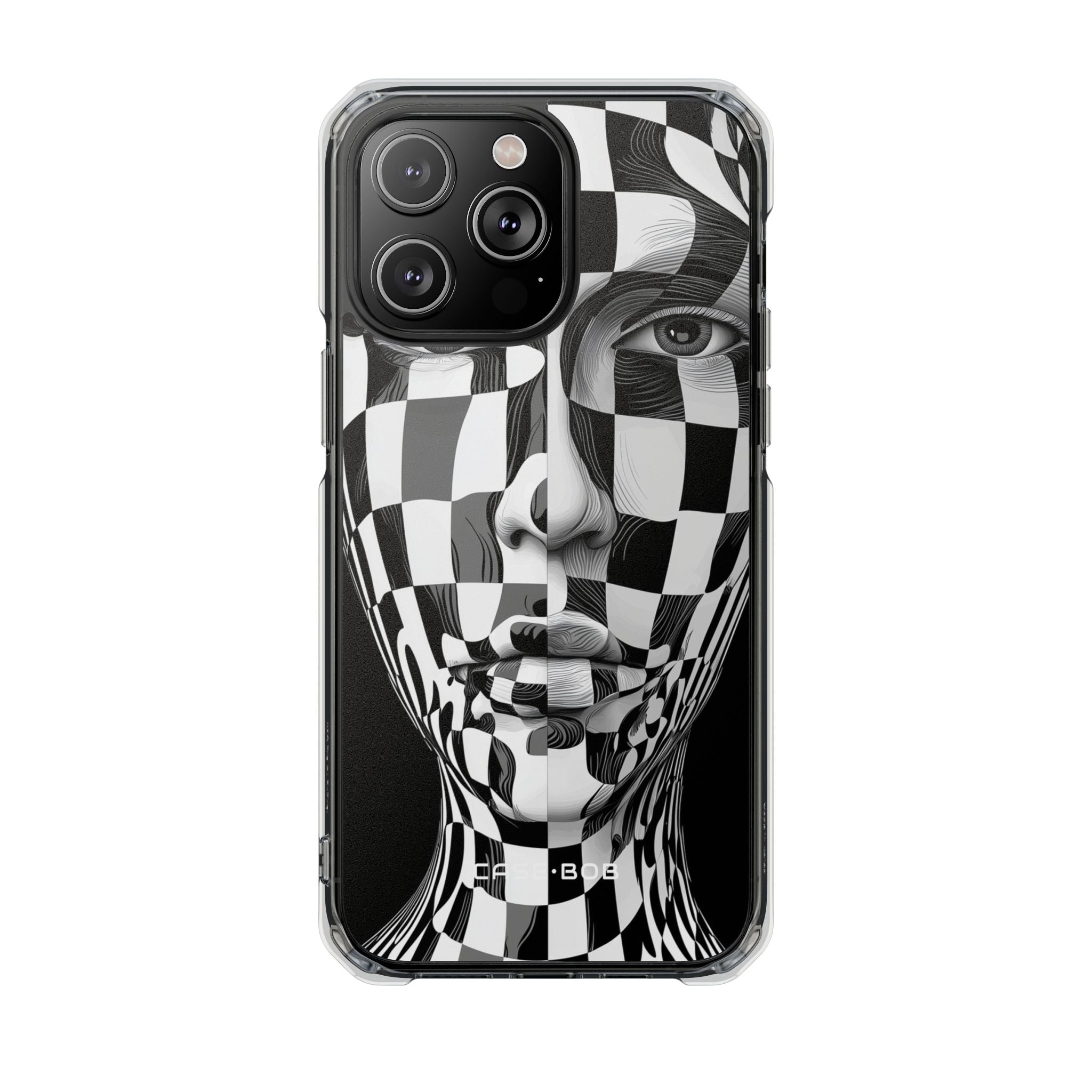 Checkered Face iPhone 14 Pro Max Case - Impact