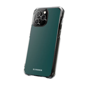 Deep Jungle Green | Handyhülle für iPhone (Clear Impact Case – magnetisch) 