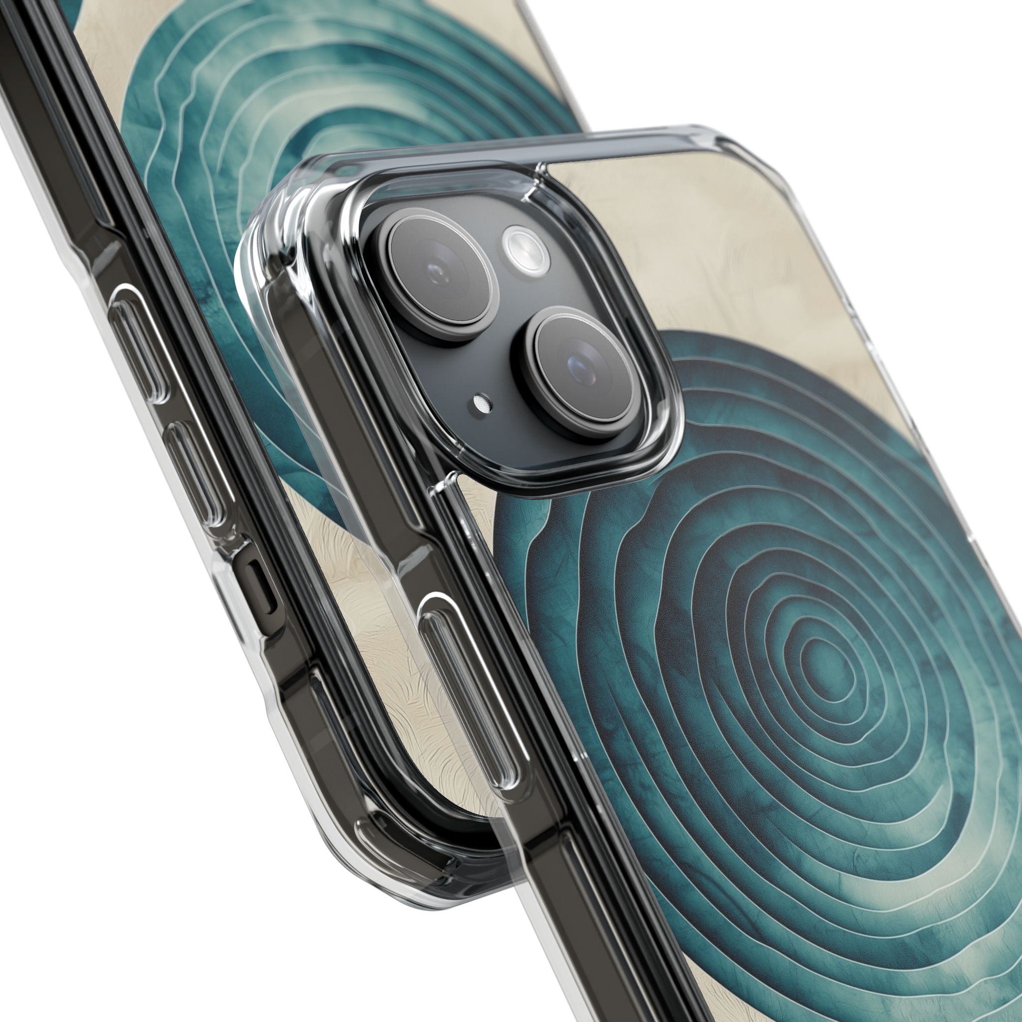Waves Embrace Circles iPhone Case - Impact